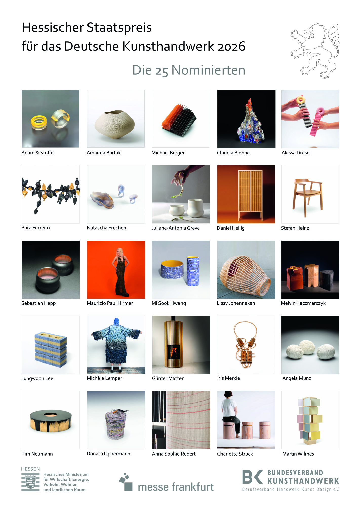 Hessischer Staatspreis f&uuml;r das Deutsche Kunsthandwerk 2026
